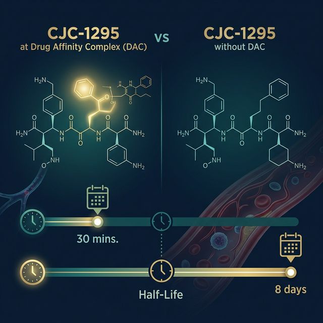 CJC-1295 With DAC vs Without DAC: Half-Life, Dosing Frequency & Which to Choose