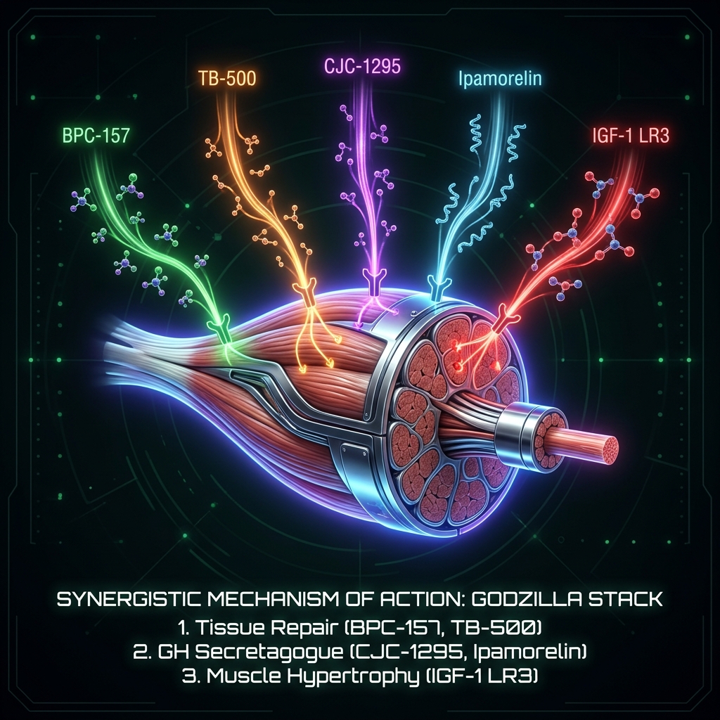 Godzilla Stack mechanism of action on muscle fiber