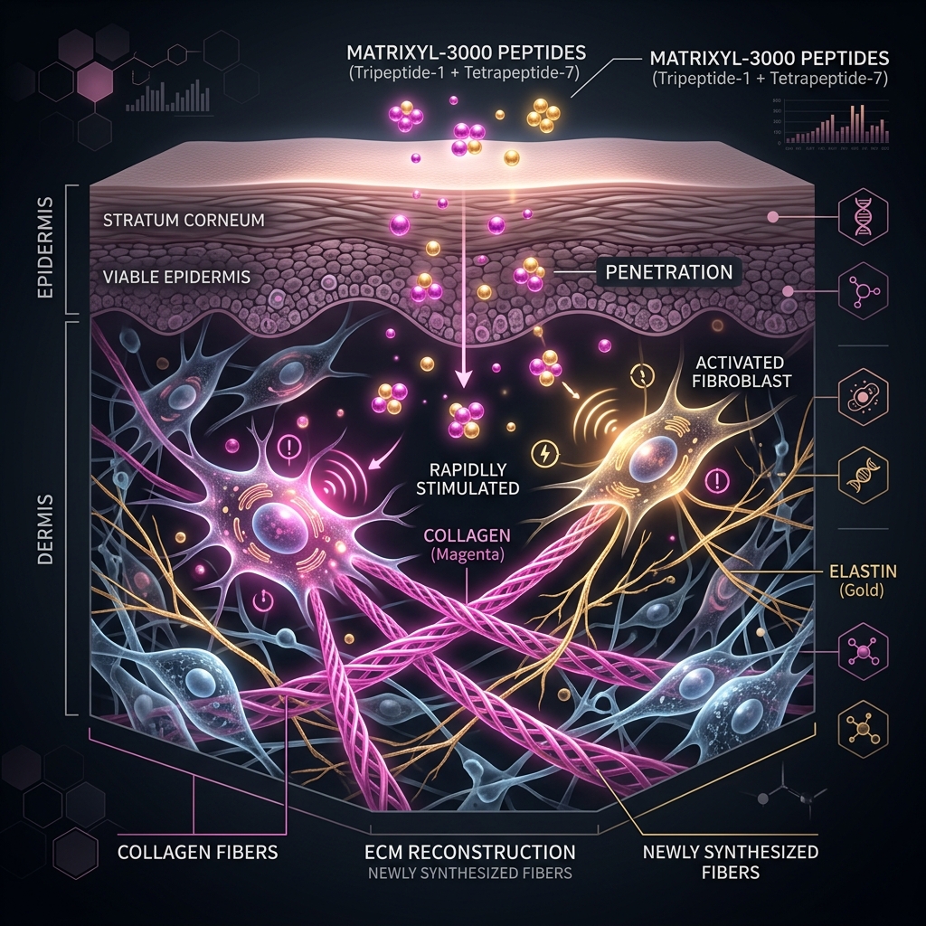 Matrixyl 3000: The Palmitoyl Tripeptide Backbone of Modern Skincare