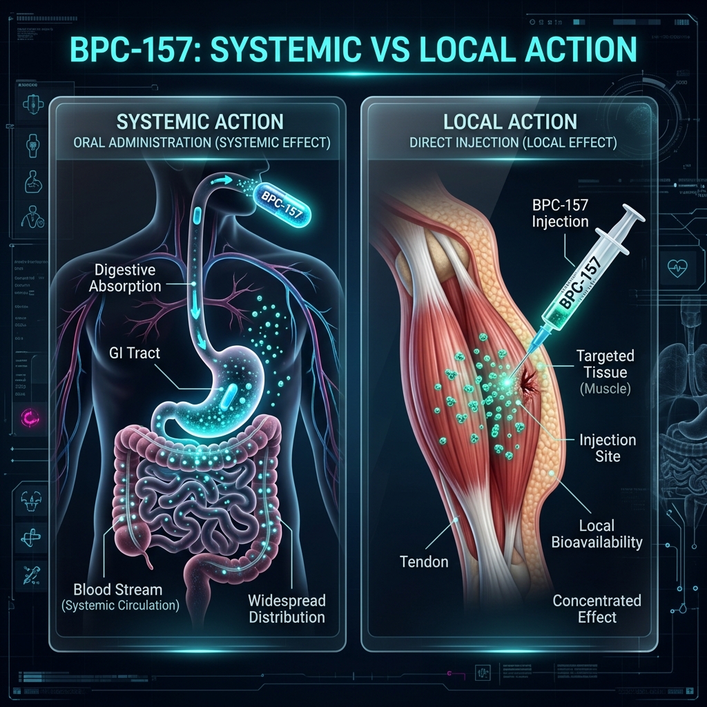 BPC-157 Systemic vs Local Action
