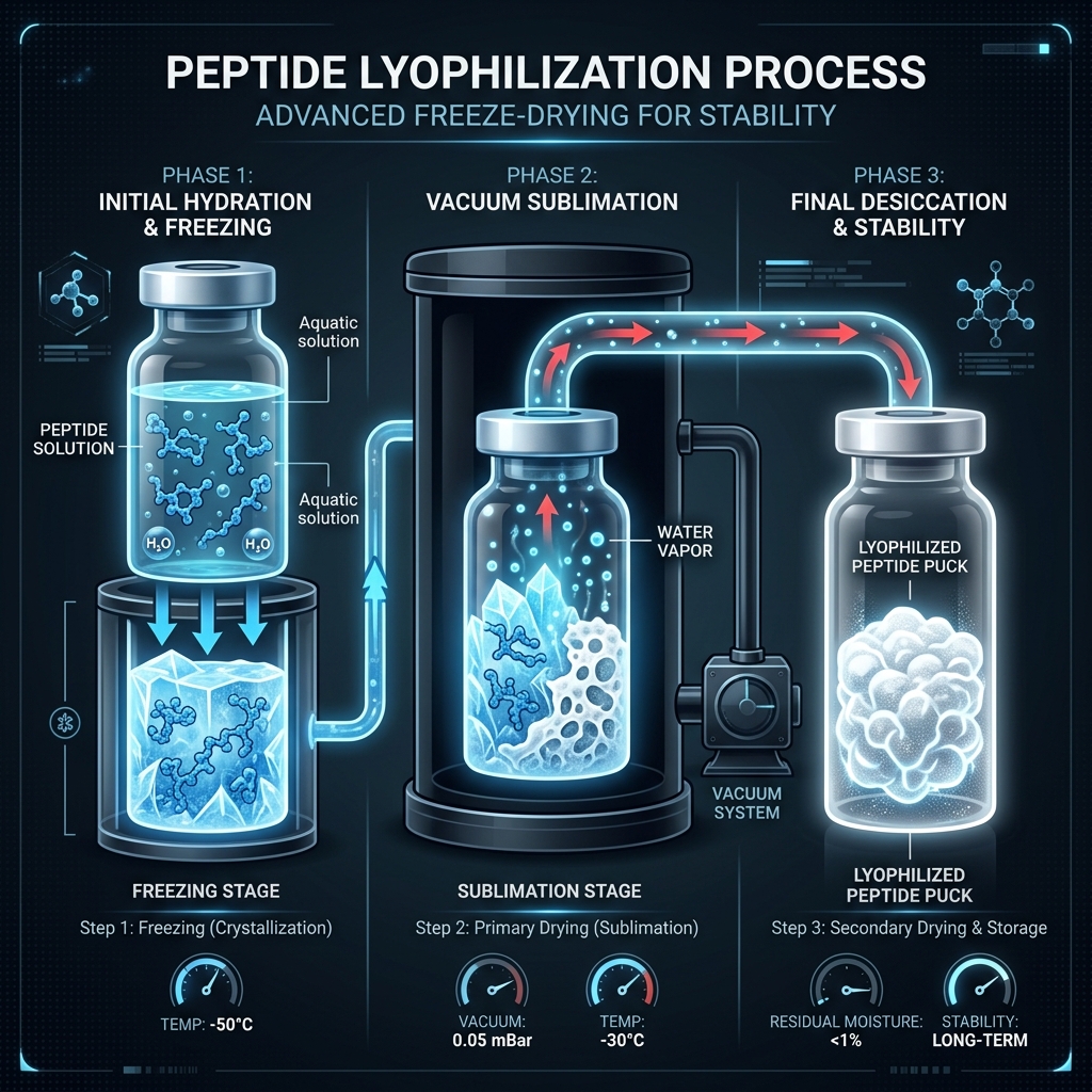 Peptide Lyophilization: Why Heat and Shaking Destroy Peptide Bonds